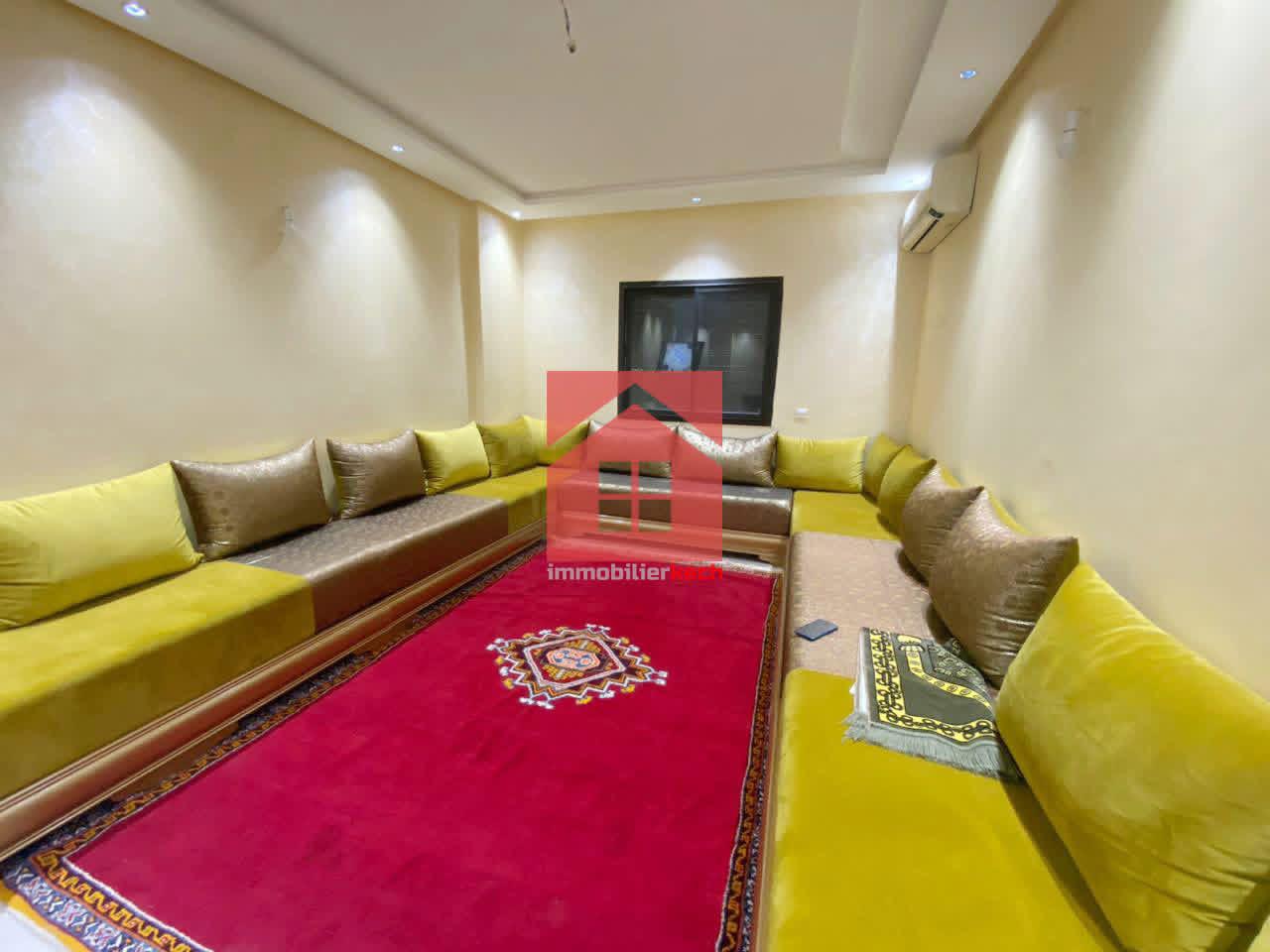 شقة مفرشة بالبالكون للكراء الشهري – حي الشرف، مراكش